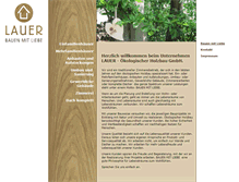 Tablet Screenshot of holzbau-lauer.de